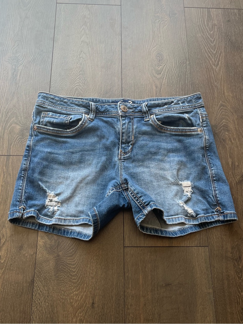Seven7 Denim Distressed Shorts